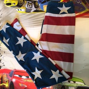 Tween American Flag Leggings
